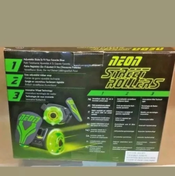 Yvolution Neon Street Rollers Neon Green & Neon Pink - Picture 9 of 12